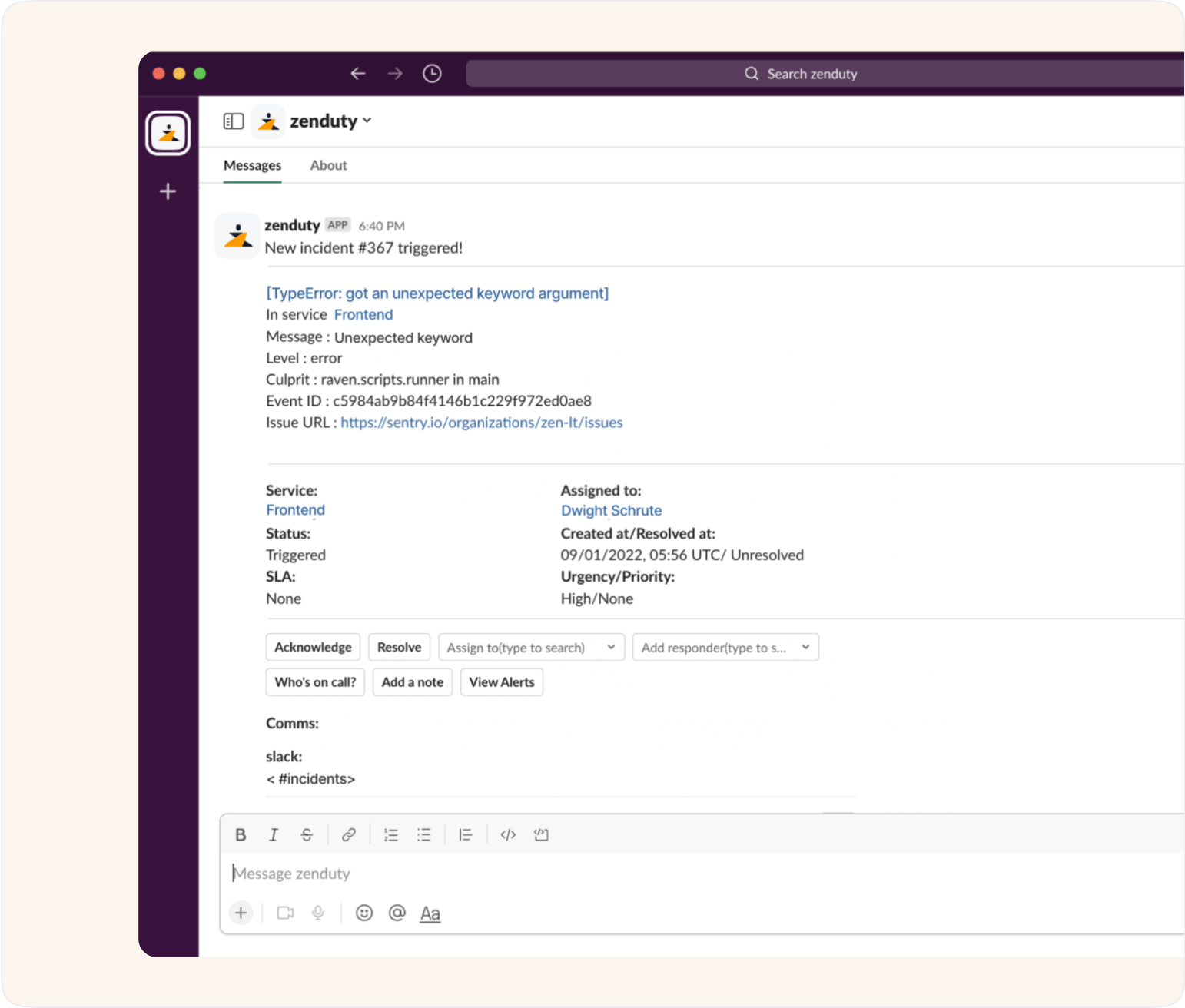 Manage Incidents End-to-end from Slack and Teams