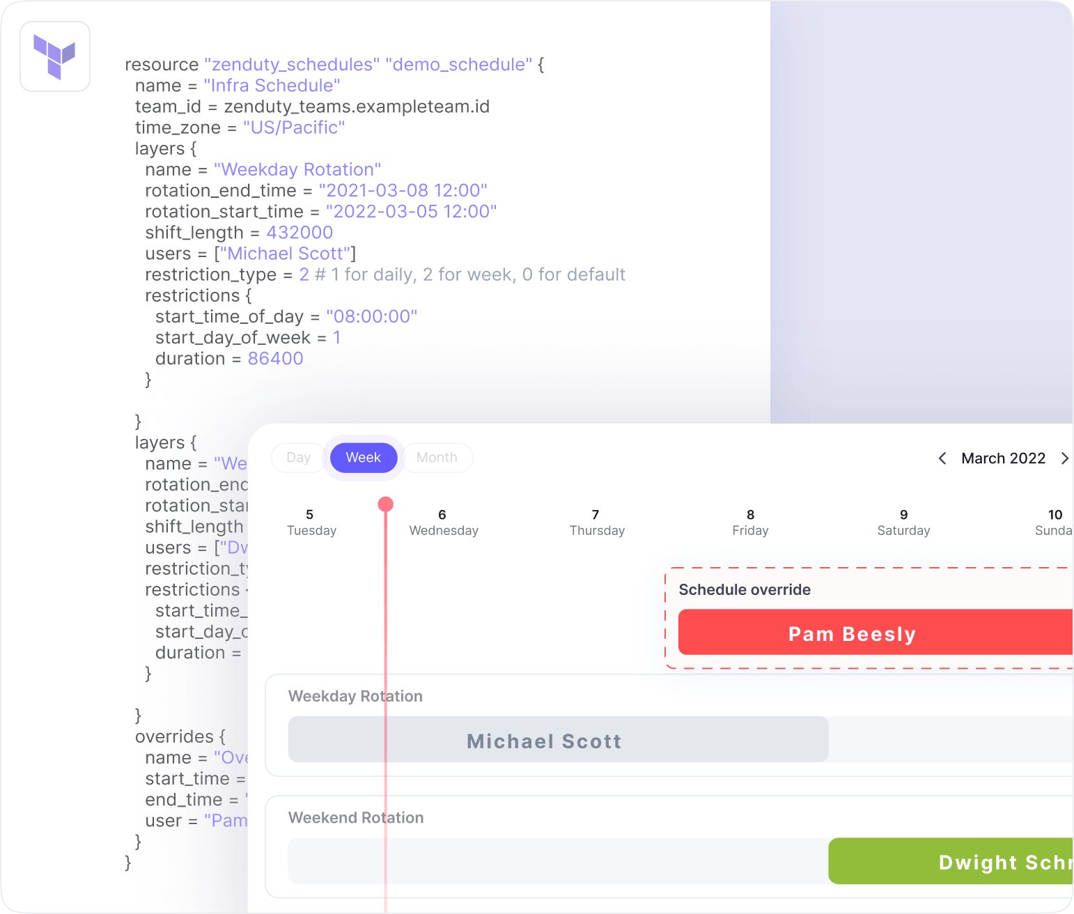 On Call as a Code via API and Terraform