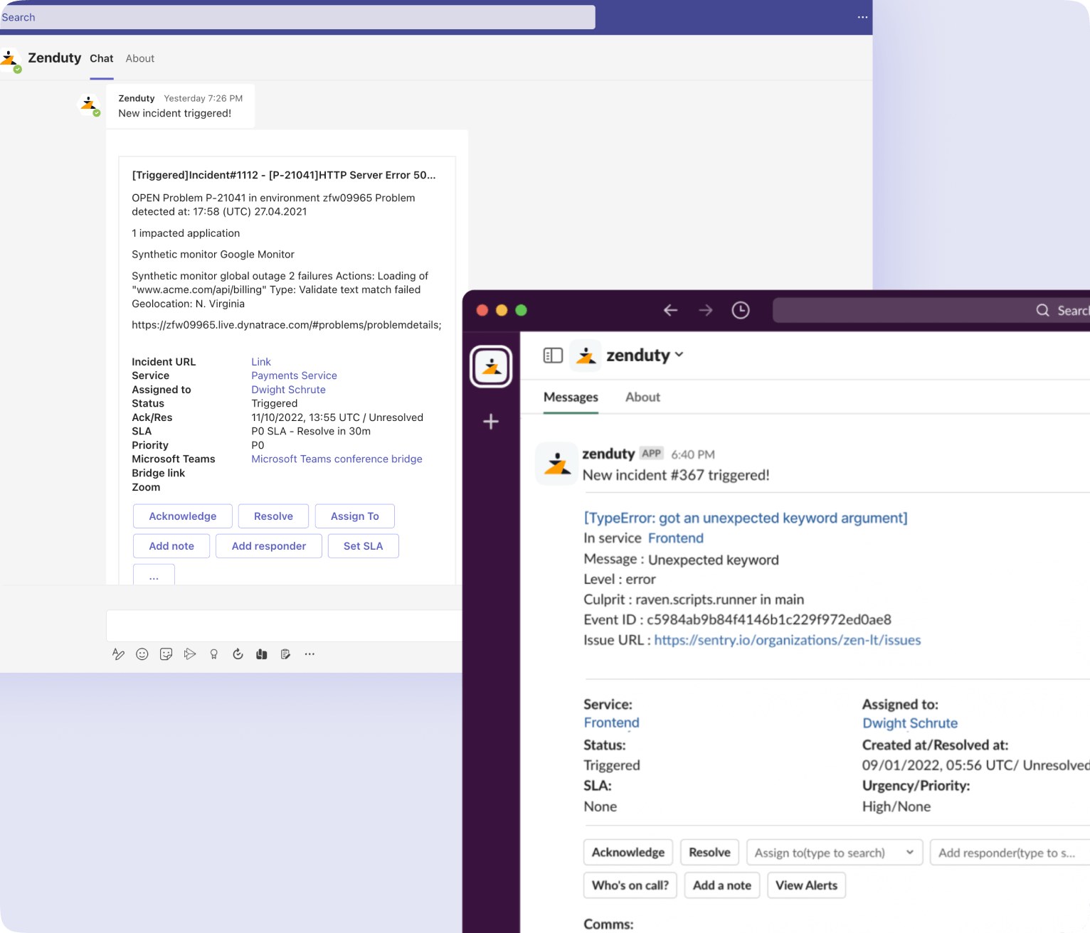 Manage Incidents End-to-end from Slack and Microsoft Teams