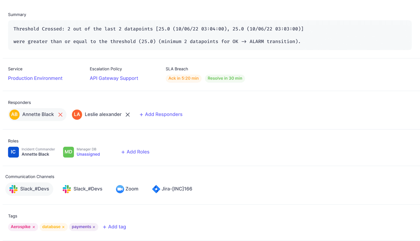 Details page