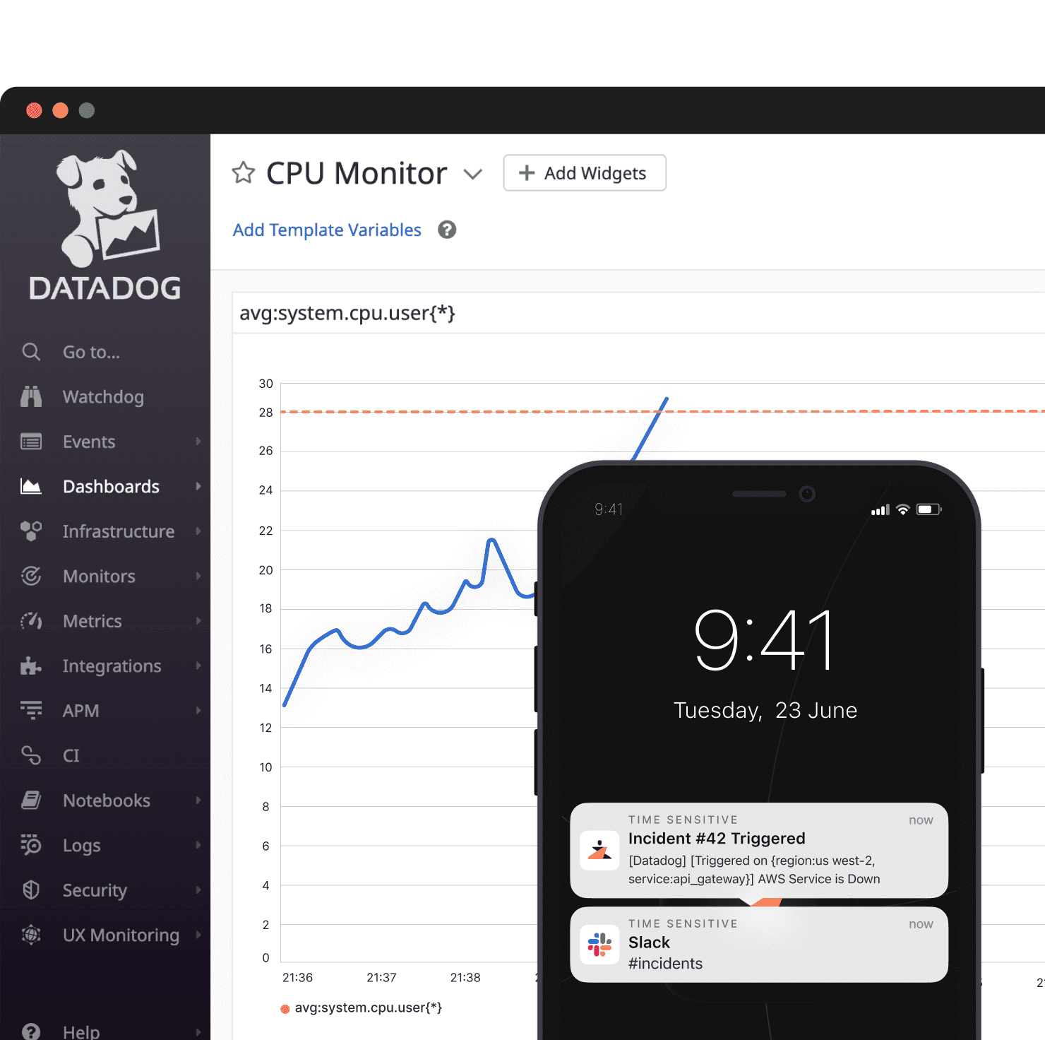 datadog integration, datadog zenduty