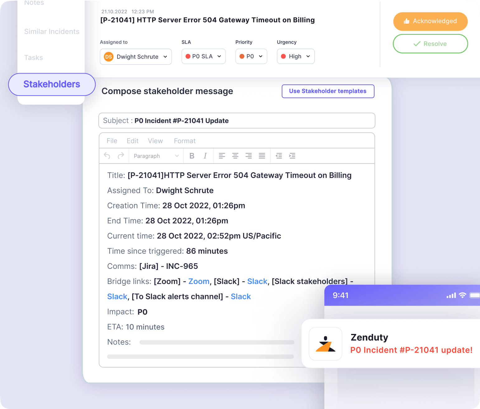 Stakeholder Communication