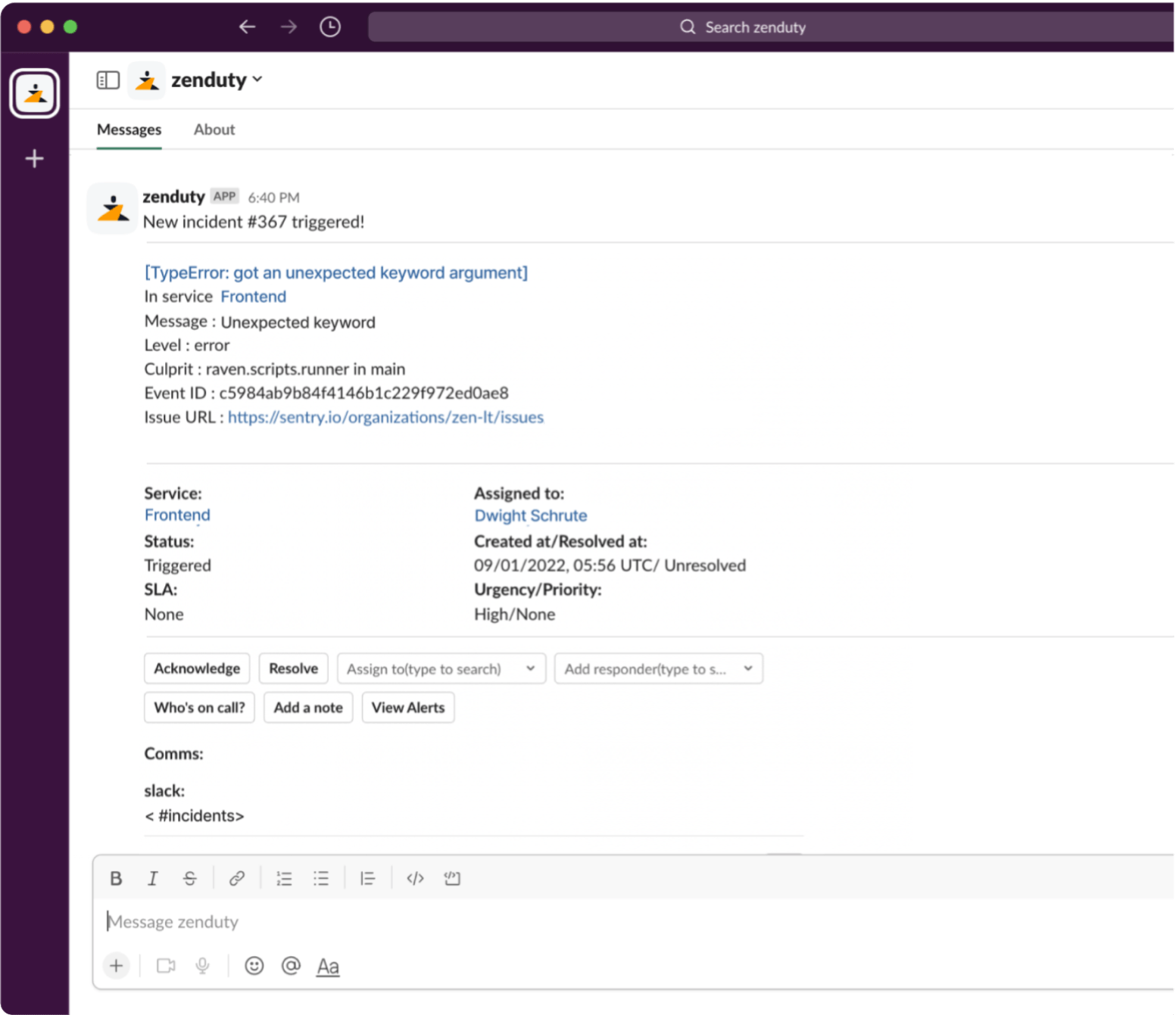 Respond to Incidents End-to-end from Slack