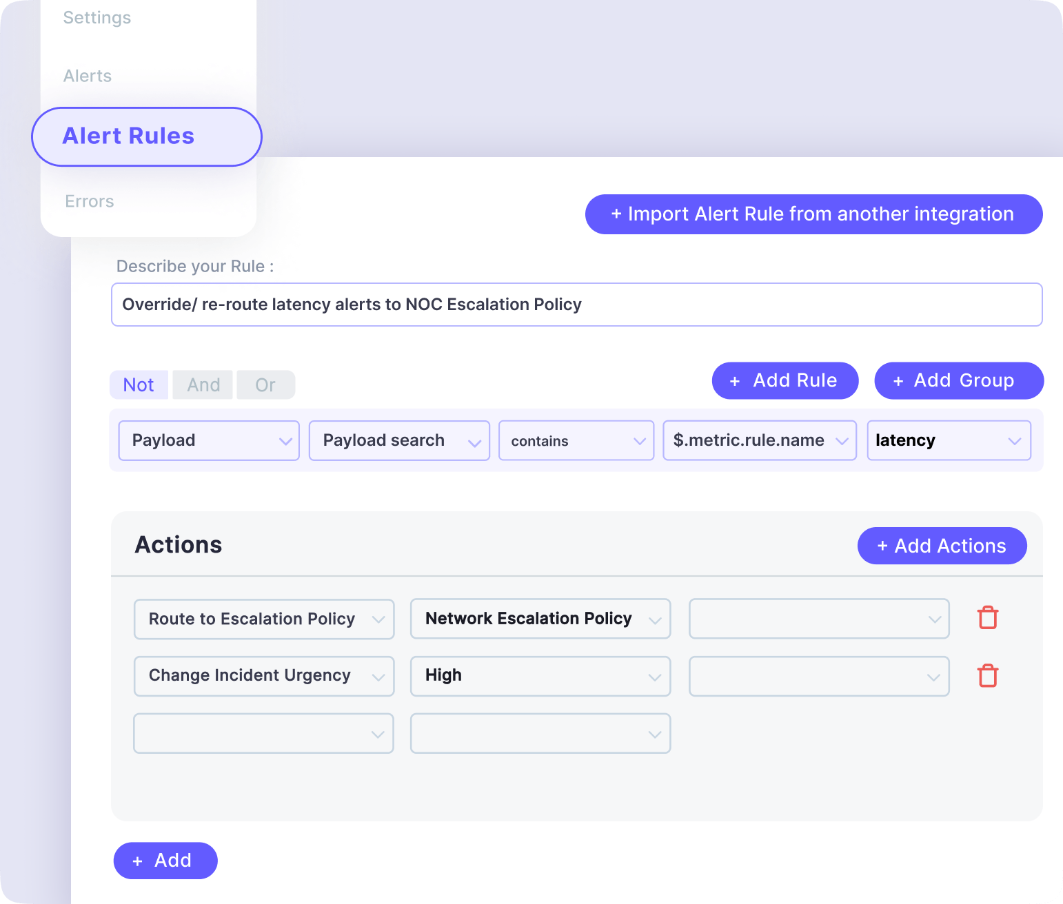 Custom Alert Routing