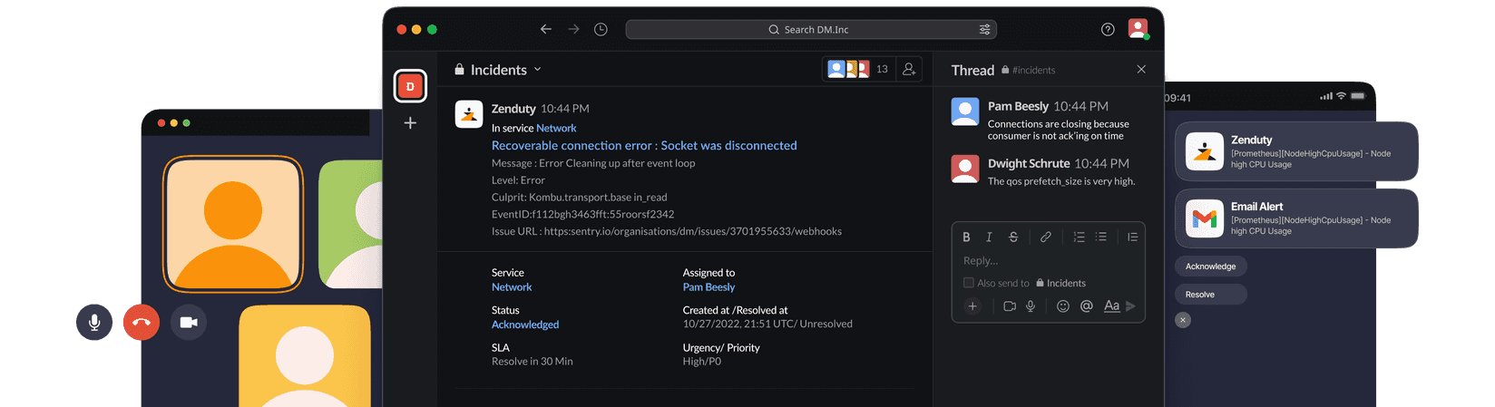 Incident Response, end-to-end incident management, Slack integration, Microsoft Teams integration, chatops, incident context, sev-1, real-time incident alerts, Zoom integration, Monitoring tool integration