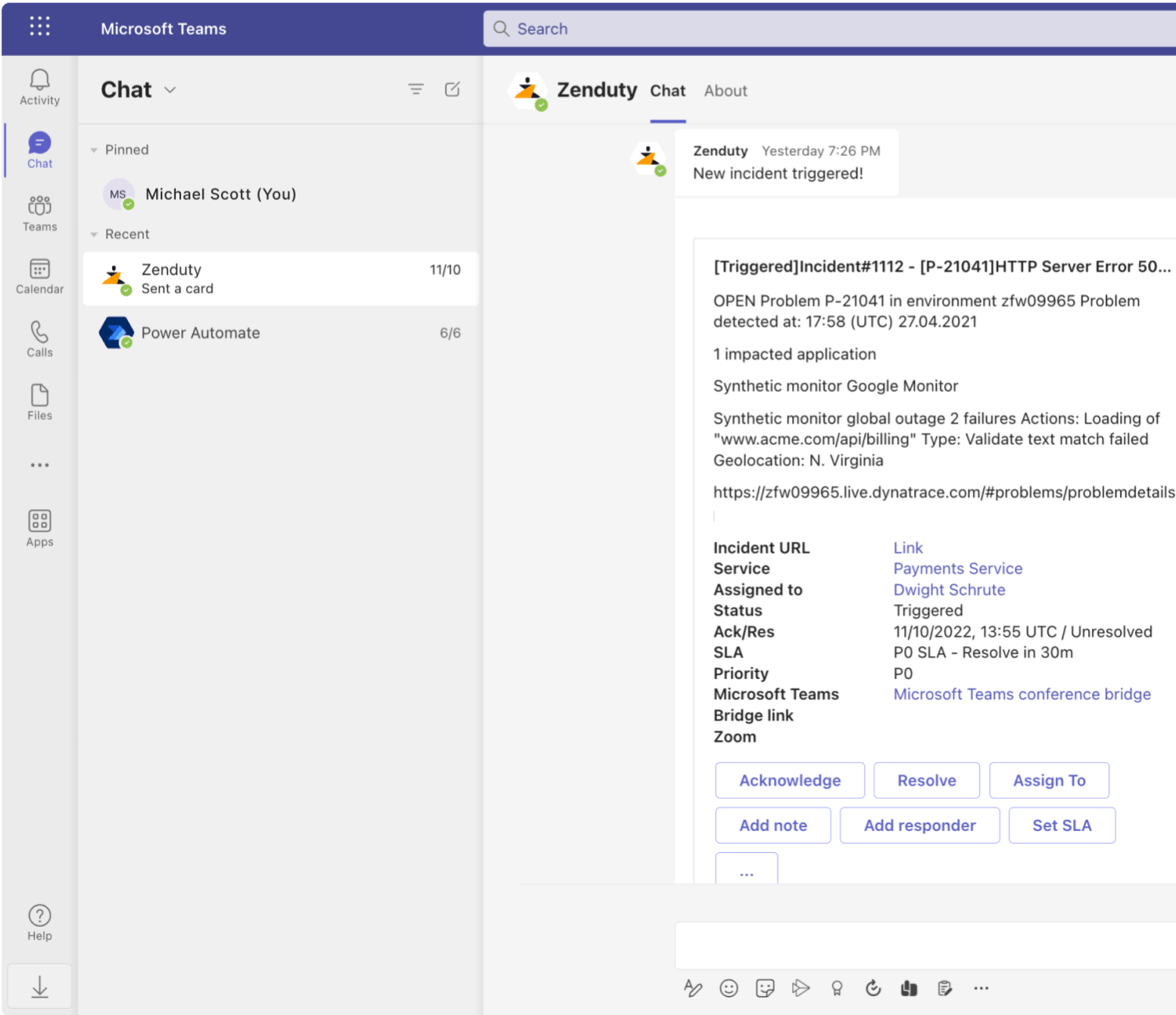 Respond to Incidents End-to-end from Microsoft Teams