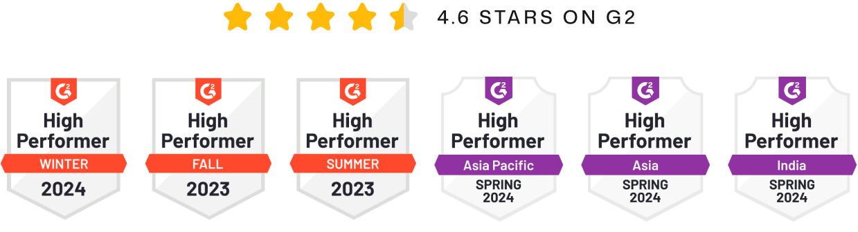 G2 High Performer badges